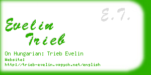 evelin trieb business card